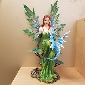 Spring Fairy With Blue Dragon