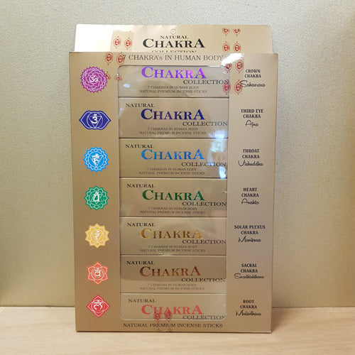 7 Chakra Incense Collection 7 packets of approx 15 Sticks