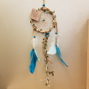 Dreamcatcher Turquoise And Green Vine Bamboo Loop