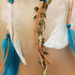 Dreamcatcher Turquoise And Green Vine Bamboo Loop