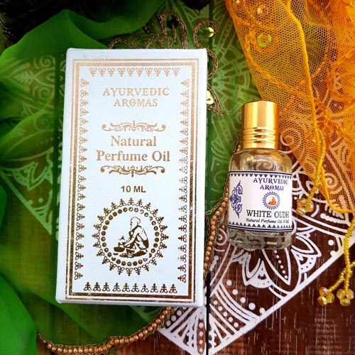 White Oudh Ayurvedic Perfume Oil (approx 10mls)