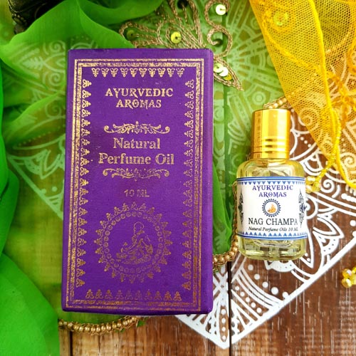 Nag Champa Ayurvedic Perfume Oil (approx 10mls)