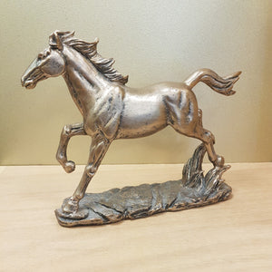 Bronze Look Horse Figurine