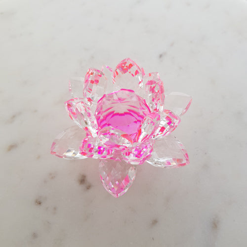 Pink Lotus Crystal (approx. 8x8x5.5cm)