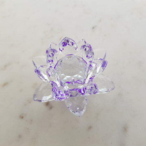 Purple Lotus Crystal (approx. 8x8x5.5cm)