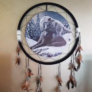 Snow Kisses Dream Catcher by Lisa Parker