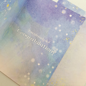 Shine Like the Whole Universe is Yours Congratulations Card