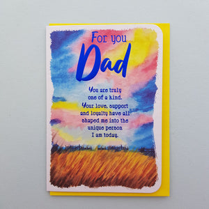 For You Dad You Are Truly One Of A Kind Card