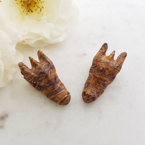 Calligraphy Stone Dragon Skull aka Miriam Stone and Elephant Skin Jasper