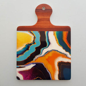 Crystal Look Ceramic Trivet (approx 24x17cm multi colour)