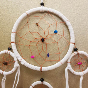 White Dream Catcher 5 Rings