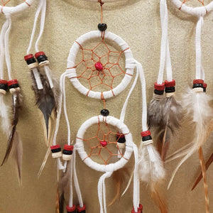 White Dream Catcher 5 Rings