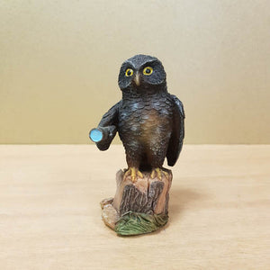 Ruru (owl) With Torch (approx. 9.5x5x5cm)