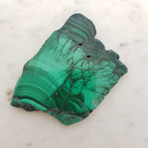 Malachite Polished Slab (approx. 9.8x6.8x1cm)