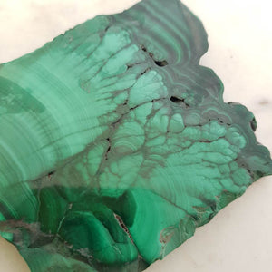 Malachite Polished Slab (approx. 9.8x6.8x1cm)