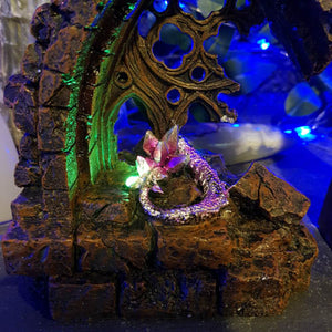 Purple Dragon On Arch LED (approx 24.5x16x10cm)