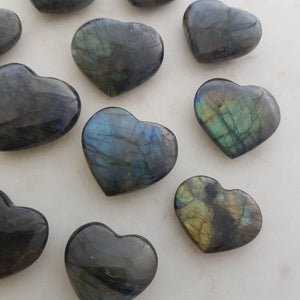 Labradorite Heart