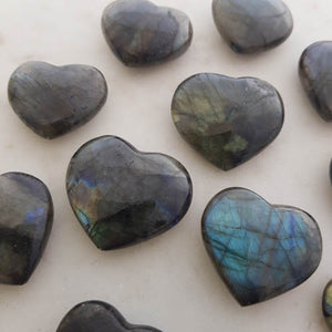 Labradorite Heart