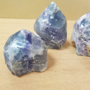 Rainbow Fluorite Partially Polished Point (assorted. approx. 5.6-5.7x3.9-4.7cm)