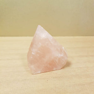 Rose Quartz Partially Polished Point (assorted. approx. 7.1-9.2x5.1-7x4.5-5.8cm)