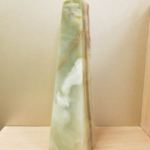Banded Calcite aka Marble Onyx Obelisk (approx. 40x10x10cm)