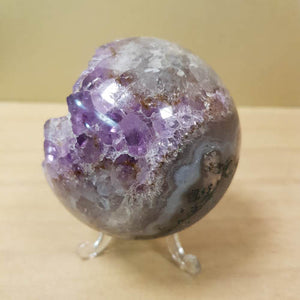 Amethyst Druzy Sphere (approx. 7.8cm diameter)