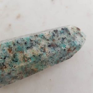 Amazonite, Biotite & Quartz Polished Point