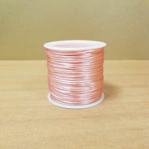 Pink Rattail Satin Nylon Trim Cord for Crafting & Jewellery Making (approx. 1mm wide x 30m roll)
