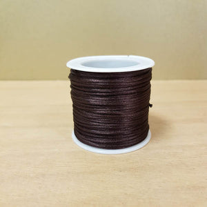 Brown Rattail Satin Nylon Trim Cord for Crafting & Jewellery Making (approx. 1mm wide x 30m roll)