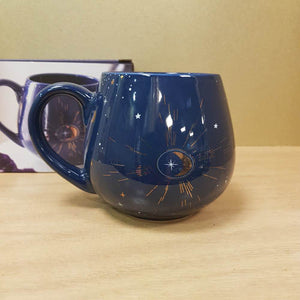 Blue Crescent Moon Mug (approx. 9.5x8x5.8cm)