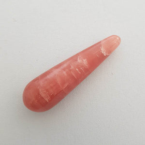 Rose Calcite Massage Wand (approx. 10.9x3.1cm)