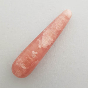 Rose Calcite Massage Wand (approx. 13.7x3.4cm)