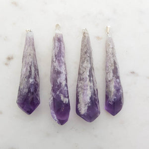 Amethyst Cathedral Natural Point Pendant 