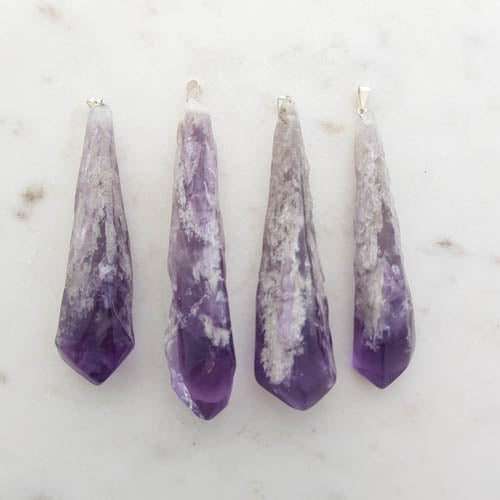 Amethyst Cathedral Natural Point Pendant (assorted)