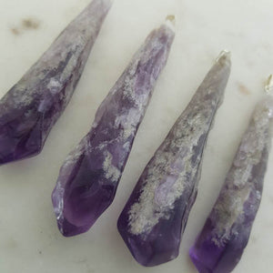 Amethyst Cathedral Natural Point Pendant 