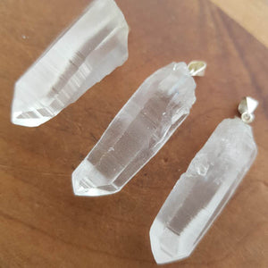 Lemurian Quartz Natural Point Pendant