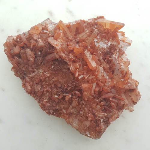 Tangerine Quartz Cluster (approx. 3.6x14.8x11.6cm)