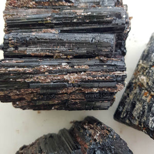 Black Tourmaline with Mica Rough Rock (assorted. approx. 9.3-13.5x7.4-7.7x4.4-6.2cm)