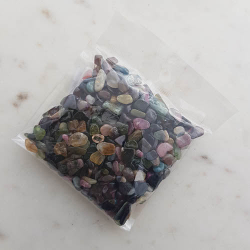 Tourmaline Mixed Tiny Tumbled Chips (approx. 100gr)