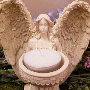 Kneeling Angel Tea Light Holder (approx 17x14x11cm)