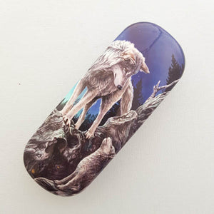 Wolves Guidance Glasses Case By Lisa Parker (approx.16x6x3.5cm)
