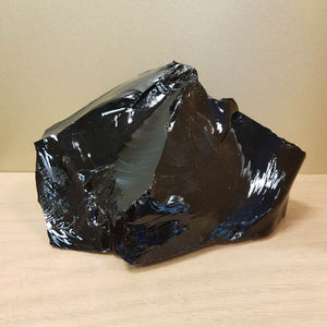 Black Obsidian Rough Rock (assorted. approx. 11.1x23.3x16.9cm)