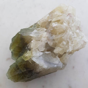 Green Calcite Rough Rock (approx. 5.5x15.8x11.2cm)
