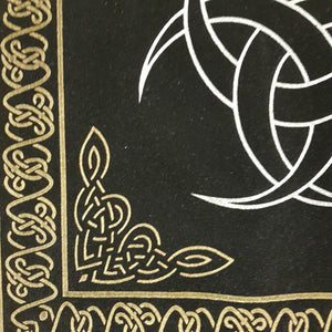 Celtic Crescent Velvet Divination Cloth (approx 50x50cm)