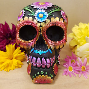 Metallic Daisy and Flower Skull assorted (approx 11.5x104x10cm)