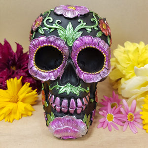 Metallic Daisy and Flower Skull assorted (approx 11.5x104x10cm)