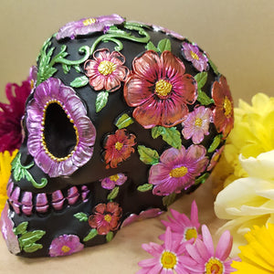 Metallic Daisy and Flower Skull assorted (approx 11.5x104x10cm)