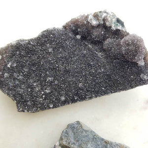 Black Amethyst Druzy Piece (assorted. approx. 7.6-7.7x4.6-5.7x1.4cm)