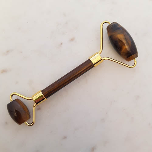 Gold Tigers Eye Massage Roller (assorted. approx. 14.5x5.5cm)