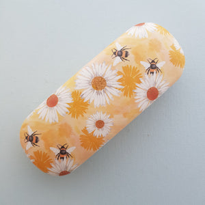 Bee And Daisy Glasses Case ( approx 16x6x3.5cm)